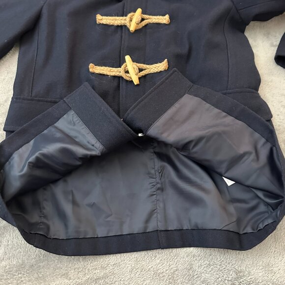 Comme De Garcons Homme Plus Nautical Jacket Coat XL Toggle Navy Blue Cotton 2009 - Picture 12 of 13